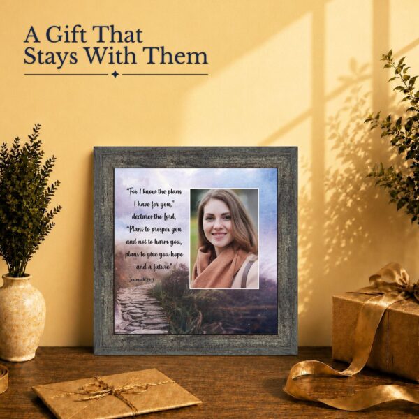 Jeremiah 29:11 gift - picture frame for a graduate or new believer