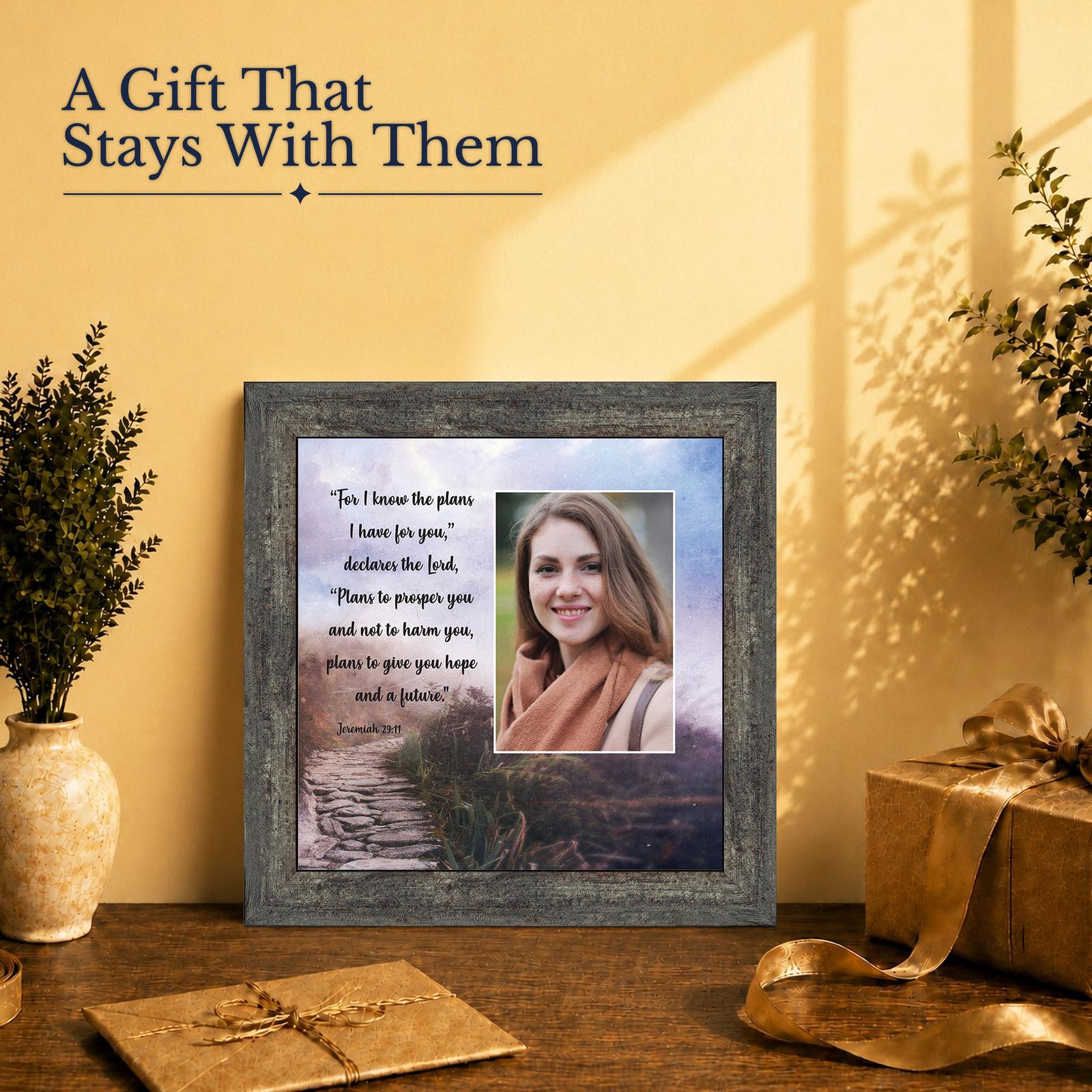 Jeremiah 29:11 gift - picture frame for a graduate or new believer