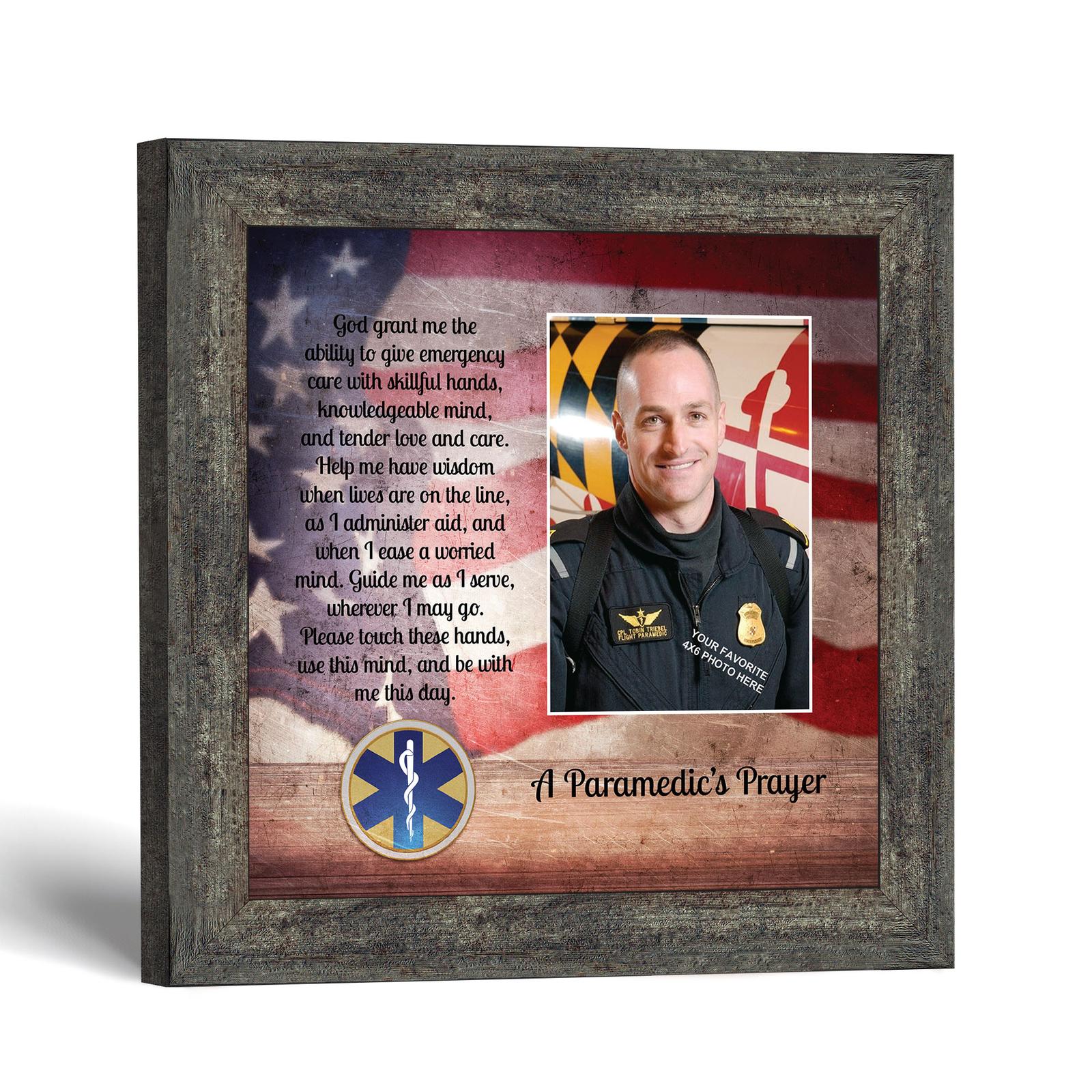 A Paramedic's Prayer framed print - Paramedic's Prayer Picture Frame by Crossroads Home Decor