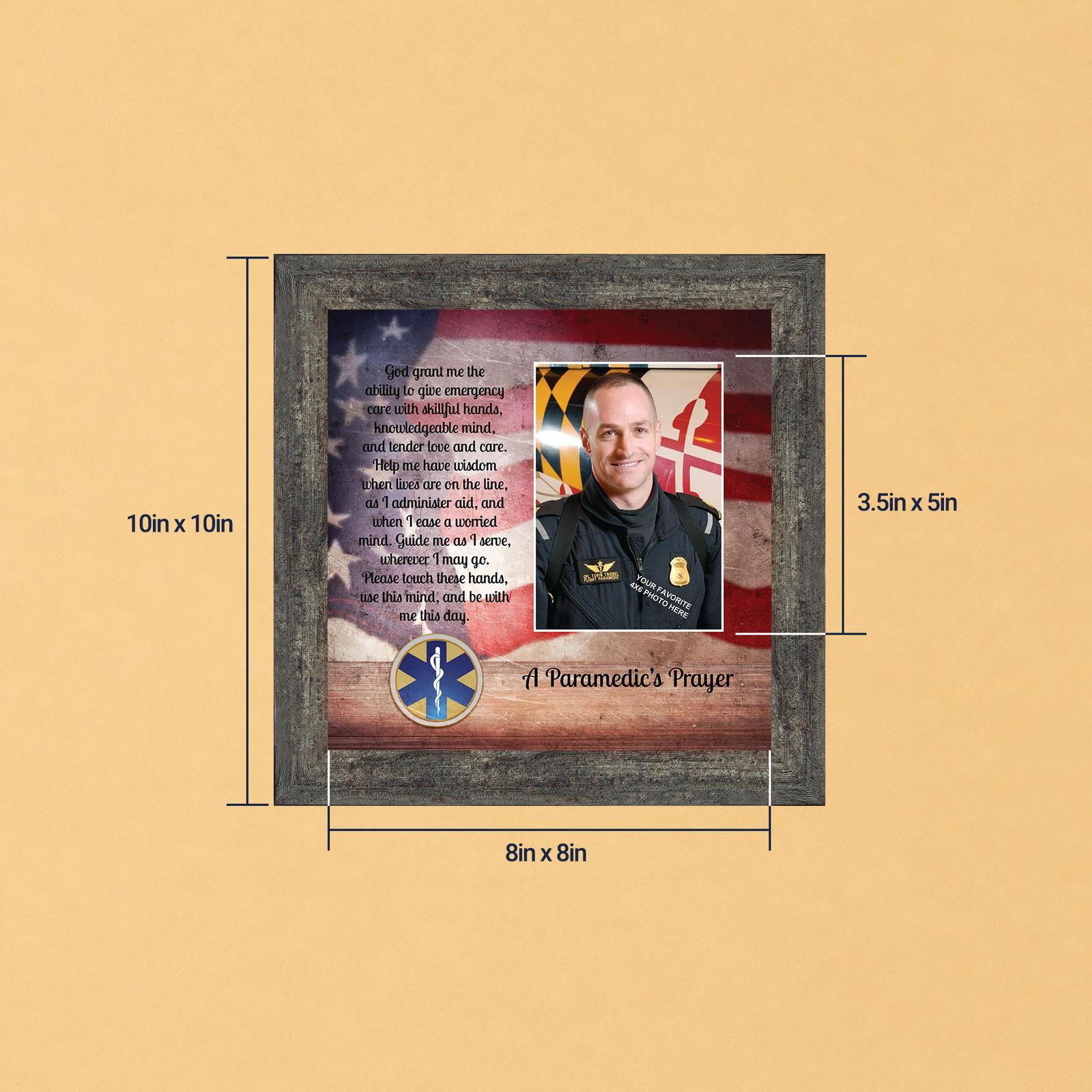 A Paramedic's Prayer framed print - Paramedic's Prayer Picture Frame by Crossroads Home Decor