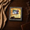 6451BW-4 A Biker's Prayer below a wide photo opening - motorcycle inspirational wall art