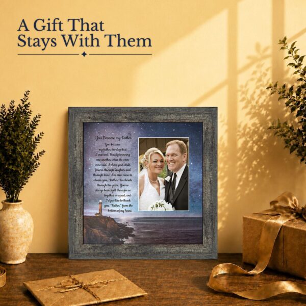 Father in law gift - picture frame for wedding and step dads