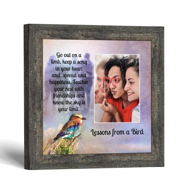 Lilac breasted roller picture frame - Lessons from a Bird by Crossroads Home Decor
