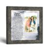 Footprints in the Sand photo frame with heavenly sky - Footprints in the Sand Poem by Crossroads Home Decor