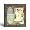 Golden Anniversary Bands of Gold framed print with photo opening - autumn path design by Crossroads Home Decor