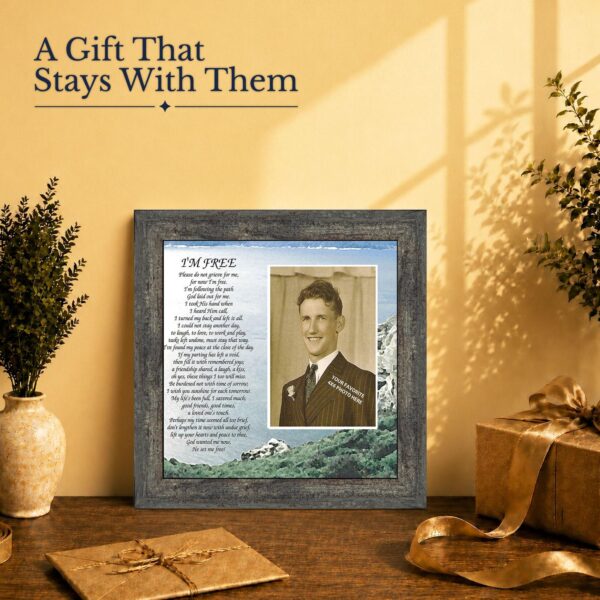 Sympathy gift - memorial photo frame for loss of a mother or father
