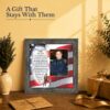 Police dad gift - prayer frame for an officer with young children