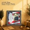 Military prayer picture frame gift for a service member's family