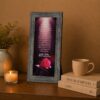 40th Ruby Anniversary framed wall art displayed in an entryway