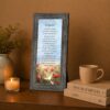 7332BW-3 Godfather poem framed wall art displayed in a living room