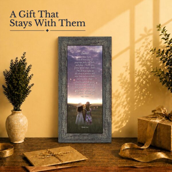 Sister birthday gift - framed print for a sister