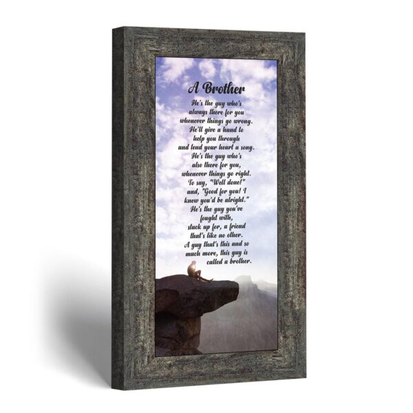Brother poem framed print by Crossroads Home Decor