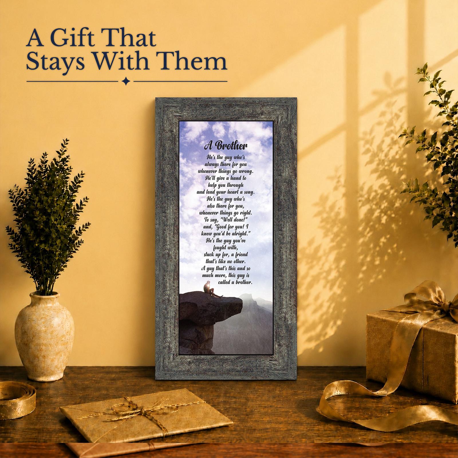 Big brother gift - framed print for a brother's birthday