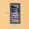 Joshua 1:9 American flag wall art framed print by Crossroads Home Decor