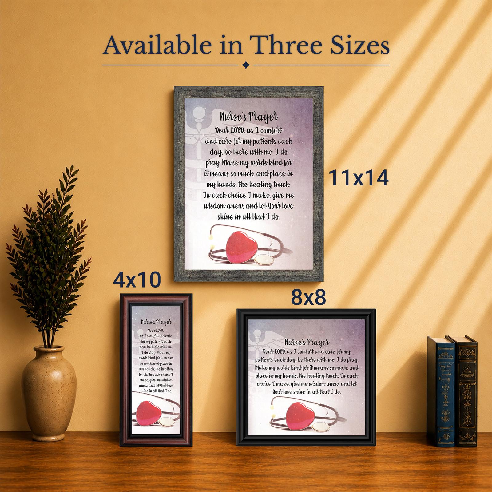 Nurse framed print - Made in USA family-owned keepsake for nurses