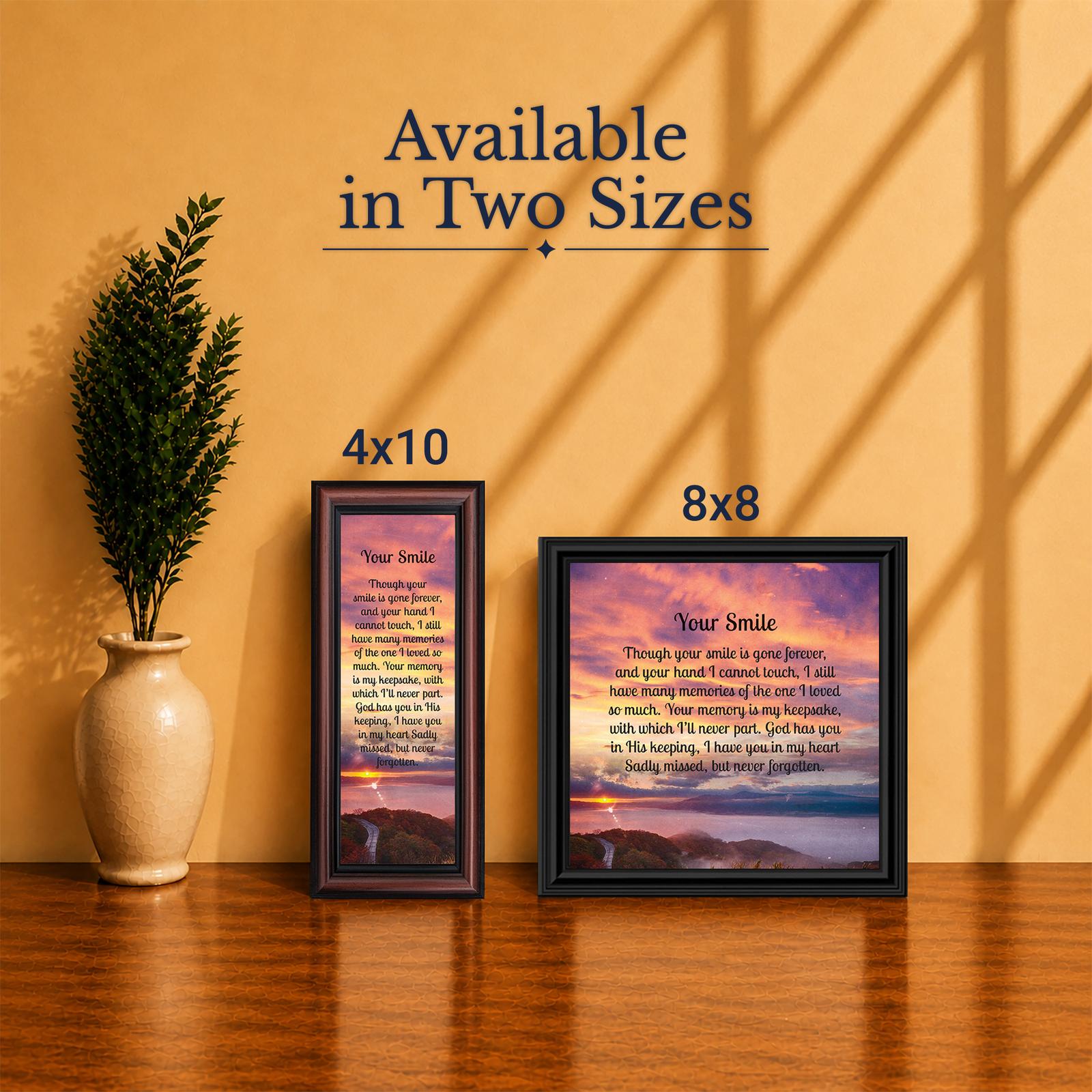 Your Smile framed print - Made in USA family-owned memorial keepsake