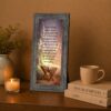 Innkeeper's Prayer framed print displayed on a mantel