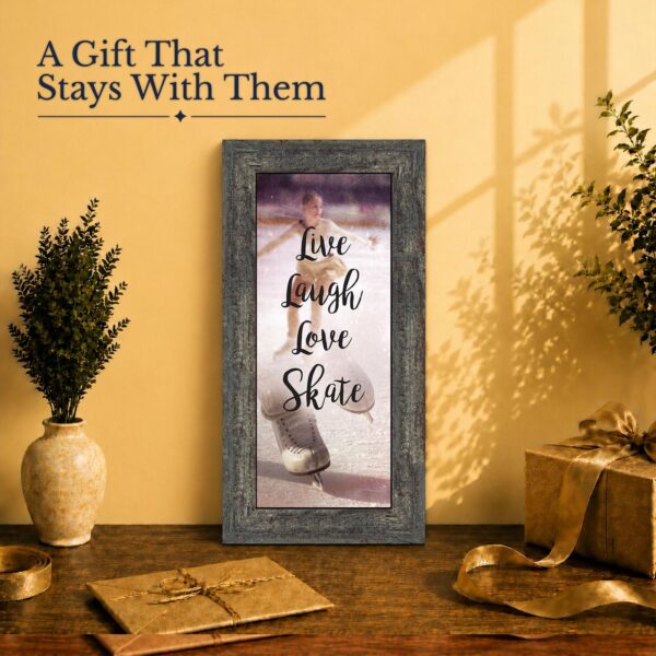 Live Laugh Love Skate gift - figure skating decor wall art for a skater