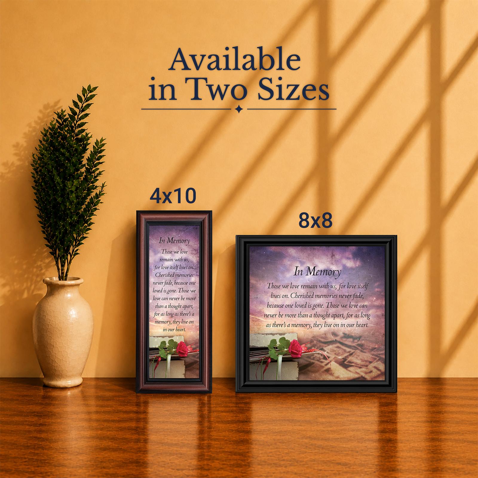 In Memory framed print - Made in USA family-owned sympathy keepsake