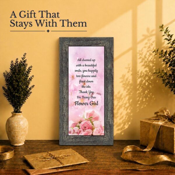 Bridal party gift - framed print for the littlest member of the wedding