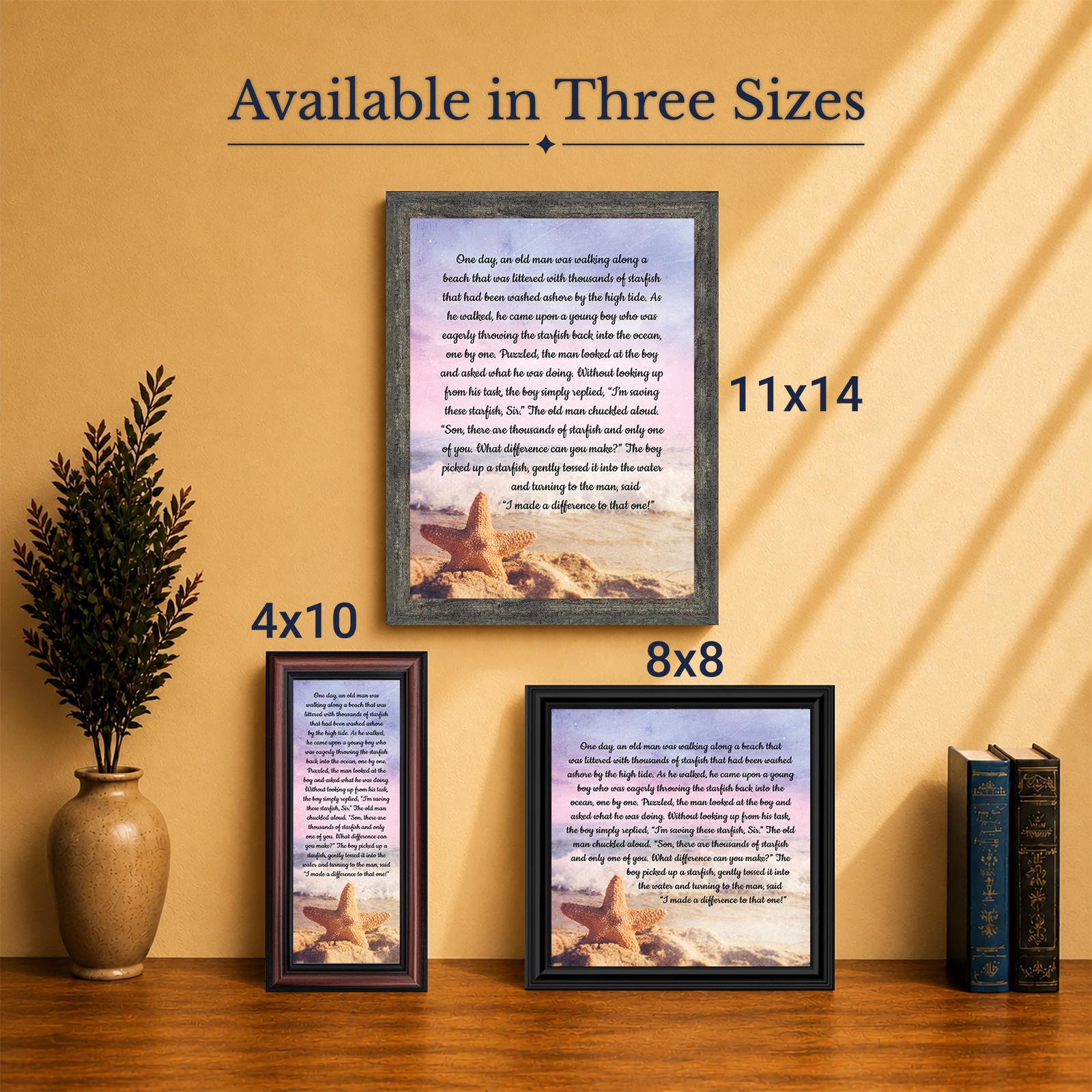 7395-5 Difference maker gift - Made in USA family-owned coastal wall art