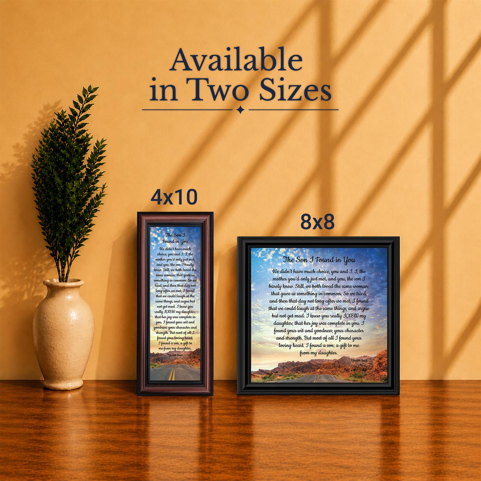 7396-5 Son in law framed print - Made in USA family-owned wall art