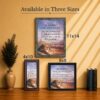 Joshua 1:9 lion wall art - Made in USA family-owned faith-based wall art