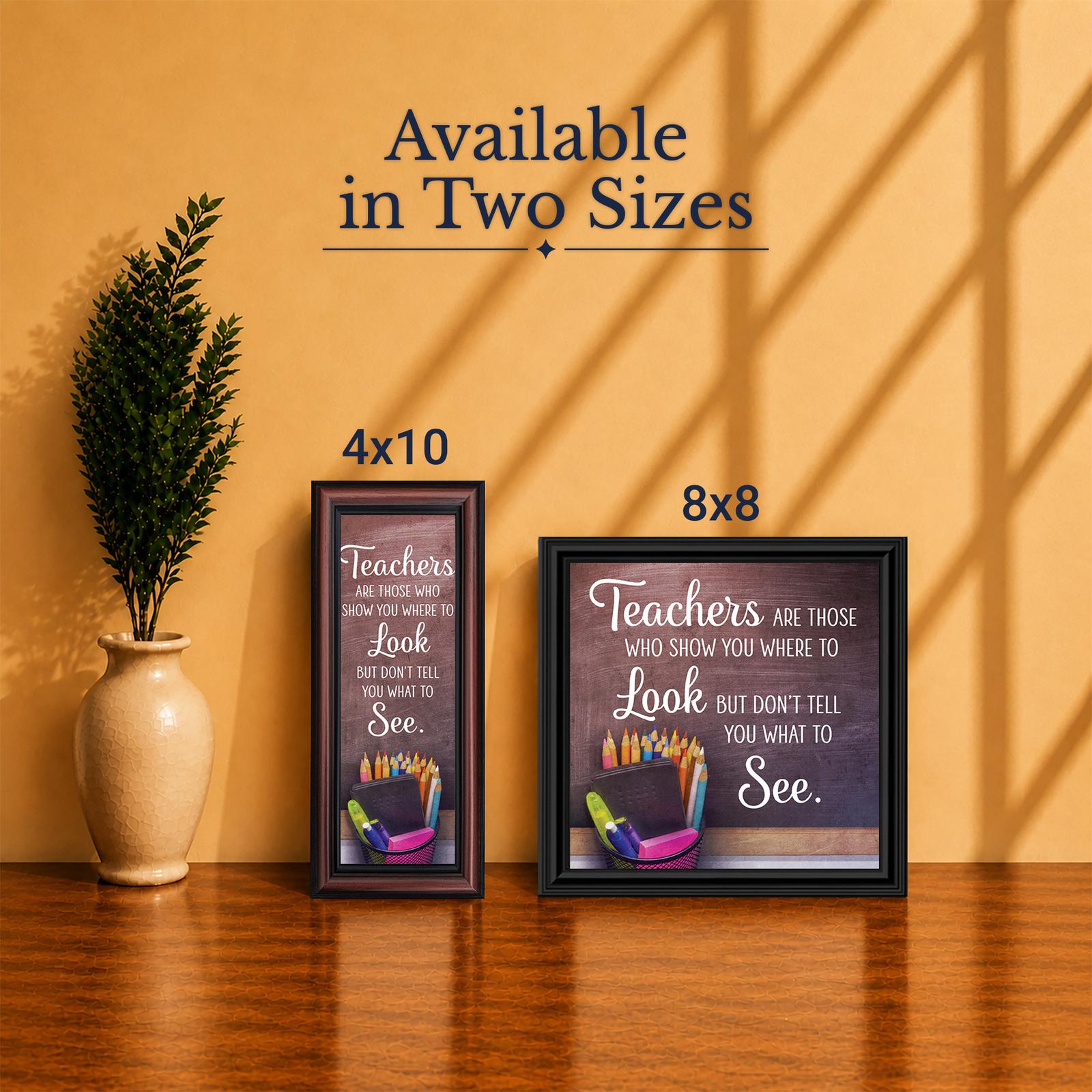 Teacher classroom decor framed print - Made in USA family-owned