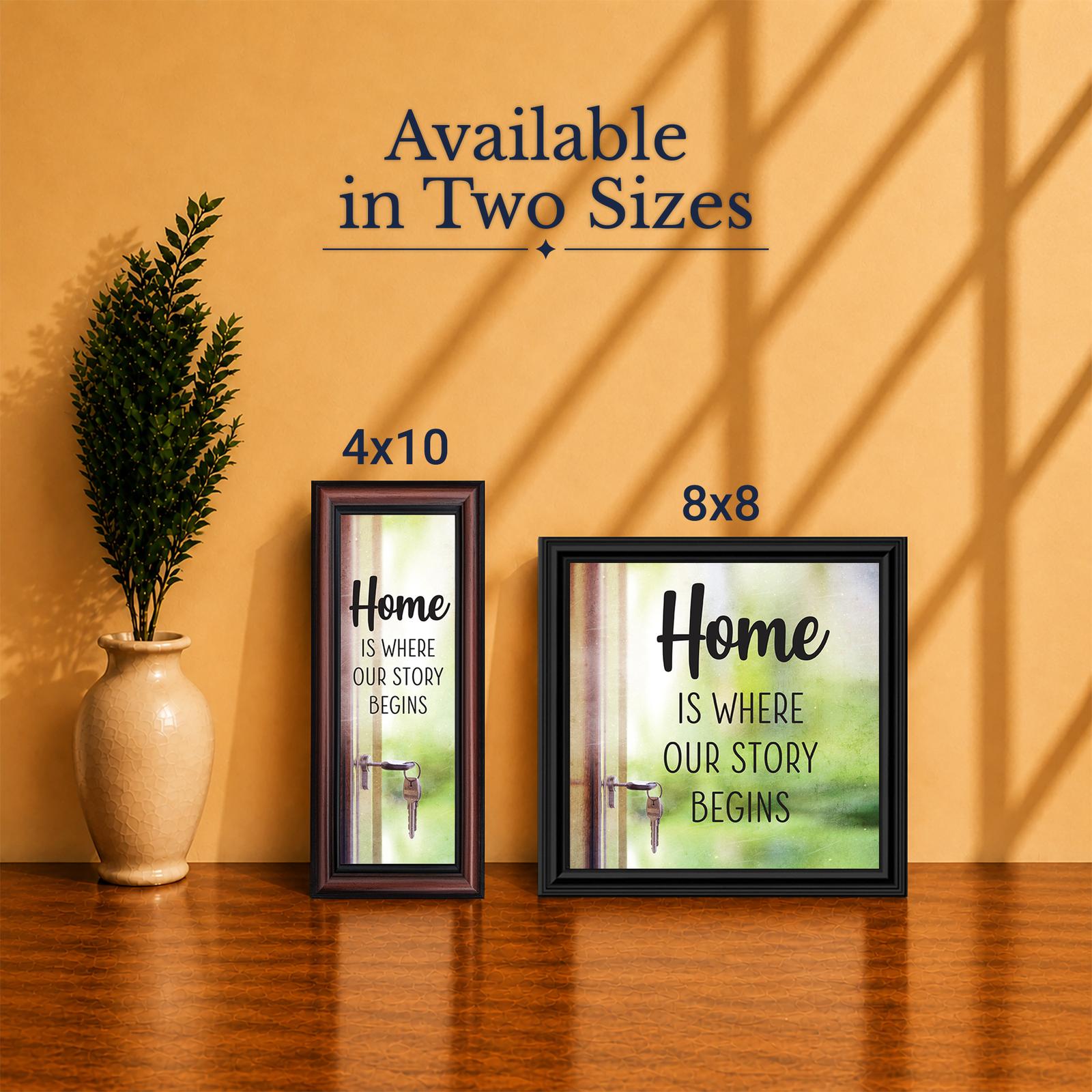 Home Is Where Our Story Begins gift - Made in USA family-owned keepsake