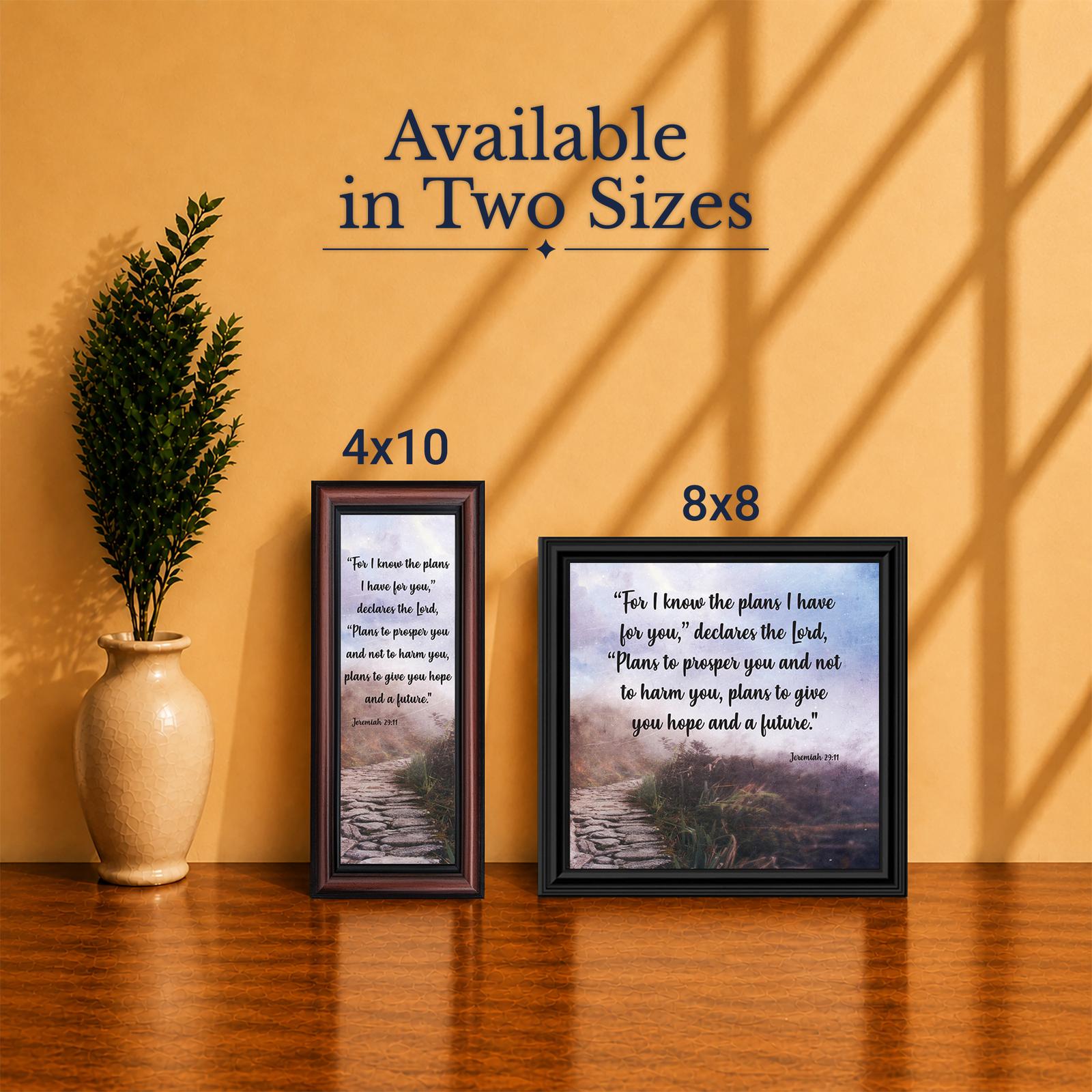 Jeremiah 29:11 framed print - Made in USA family-owned faith-based wall art