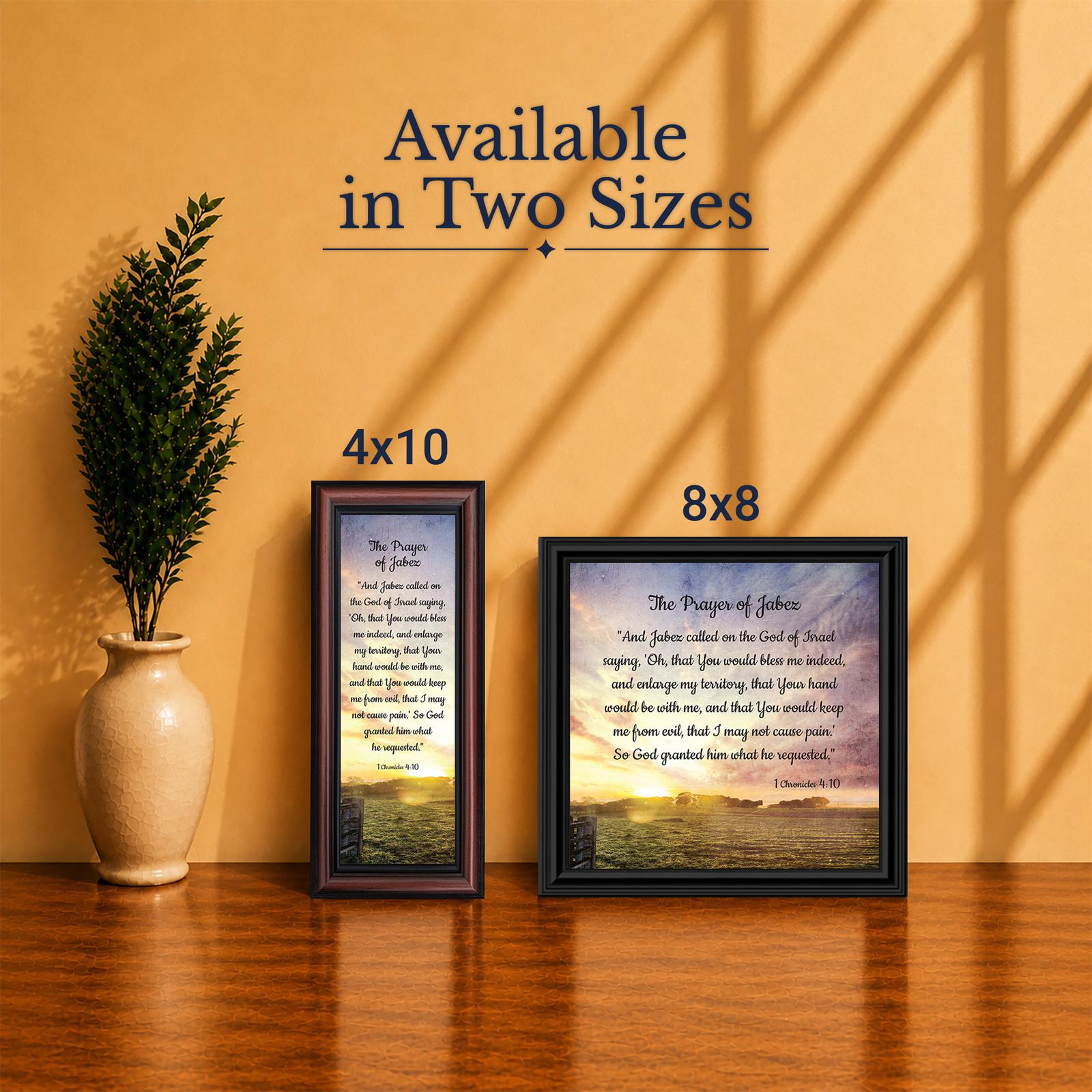 Prayer of Jabez framed print - Made in USA family-owned faith-based wall art