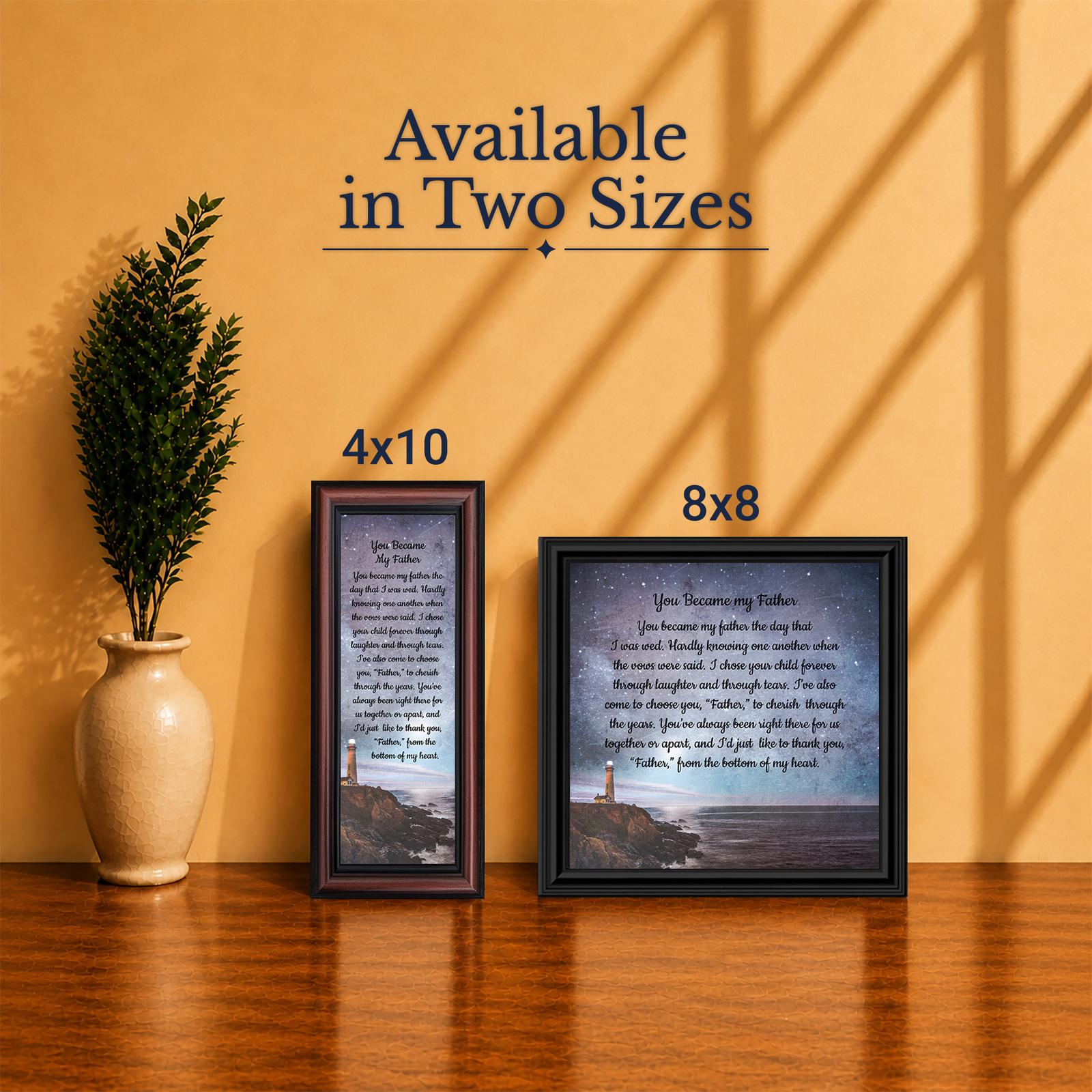 Father in law framed print - Made in USA family-owned faith-based wall art