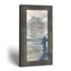 Footprints in the Sand framed print, storm sky - Footprints in the Sand Poem by Crossroads Home Decor