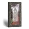Memorial poem framed print - His Smile garden path keepsake by Crossroads Home Decor