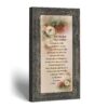 Mother in law framed print with antique rose design by Crossroads Home Decor