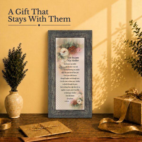 Mother in law gift - framed print for wedding and bonus moms