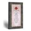 7776BW-1 Ruby wedding anniversary print - A Ruby Wedding verse by Crossroads Home Decor