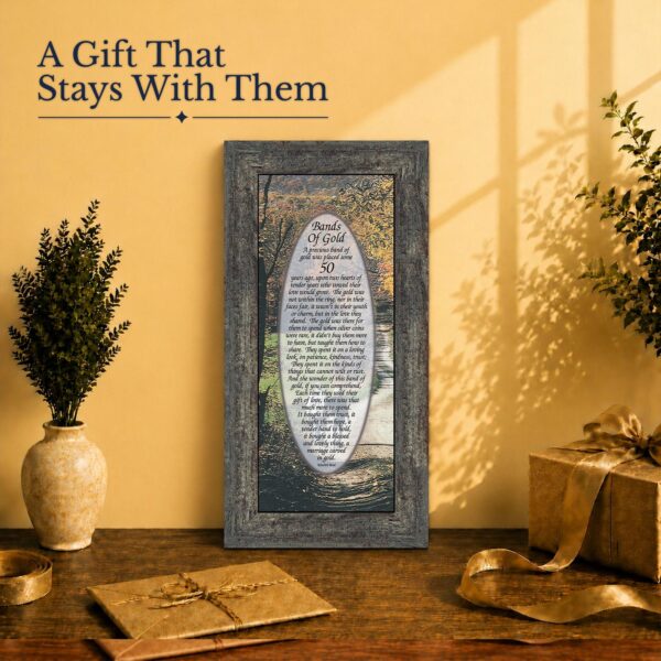 Golden anniversary gift - framed print for parents