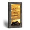 It's Not the Destination, It's the Journey motorcycle wall art - golden sunset framed print by Crossroads Home Decor