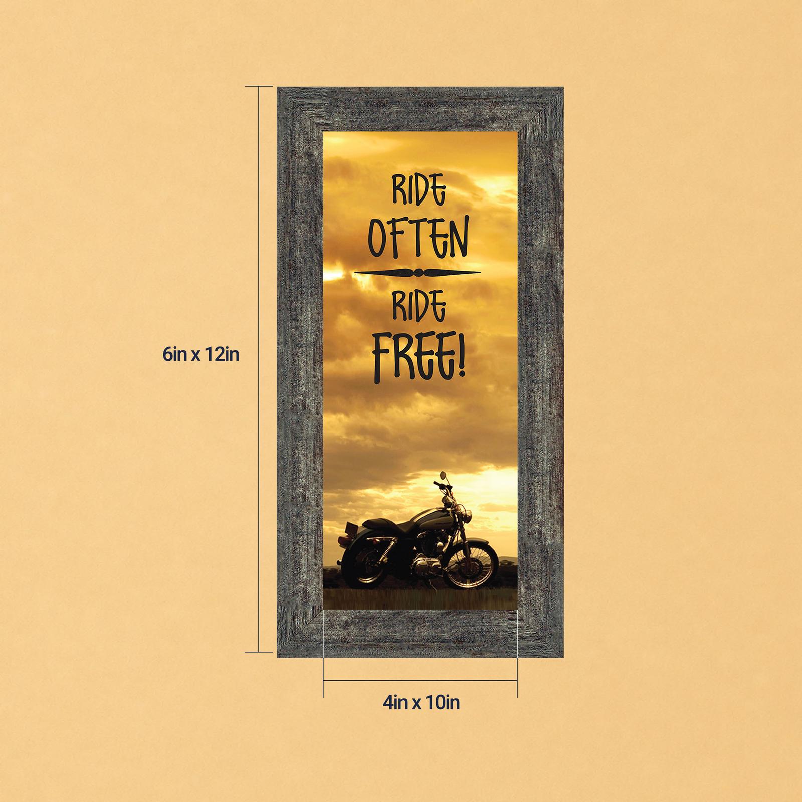 Ride Often Ride Free framed print - Ride Often, Ride Free by Crossroads Home Decor