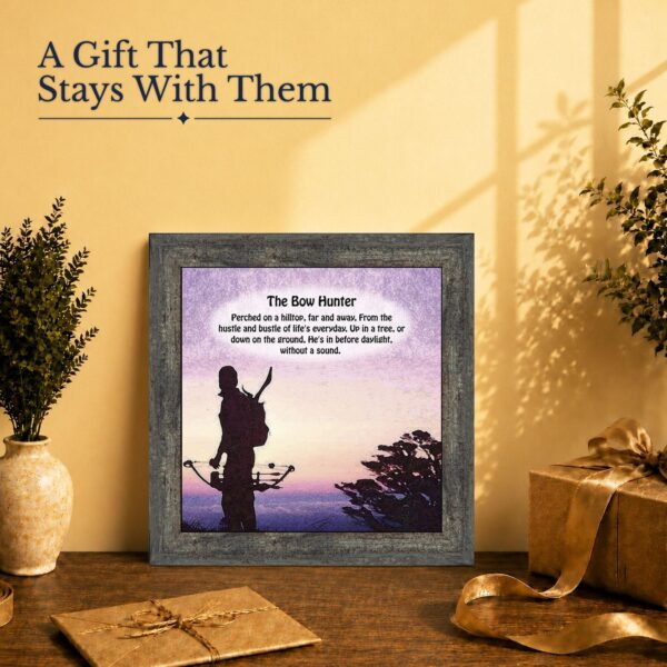 The Bow Hunter gift - framed print for a hunter or outdoorsman