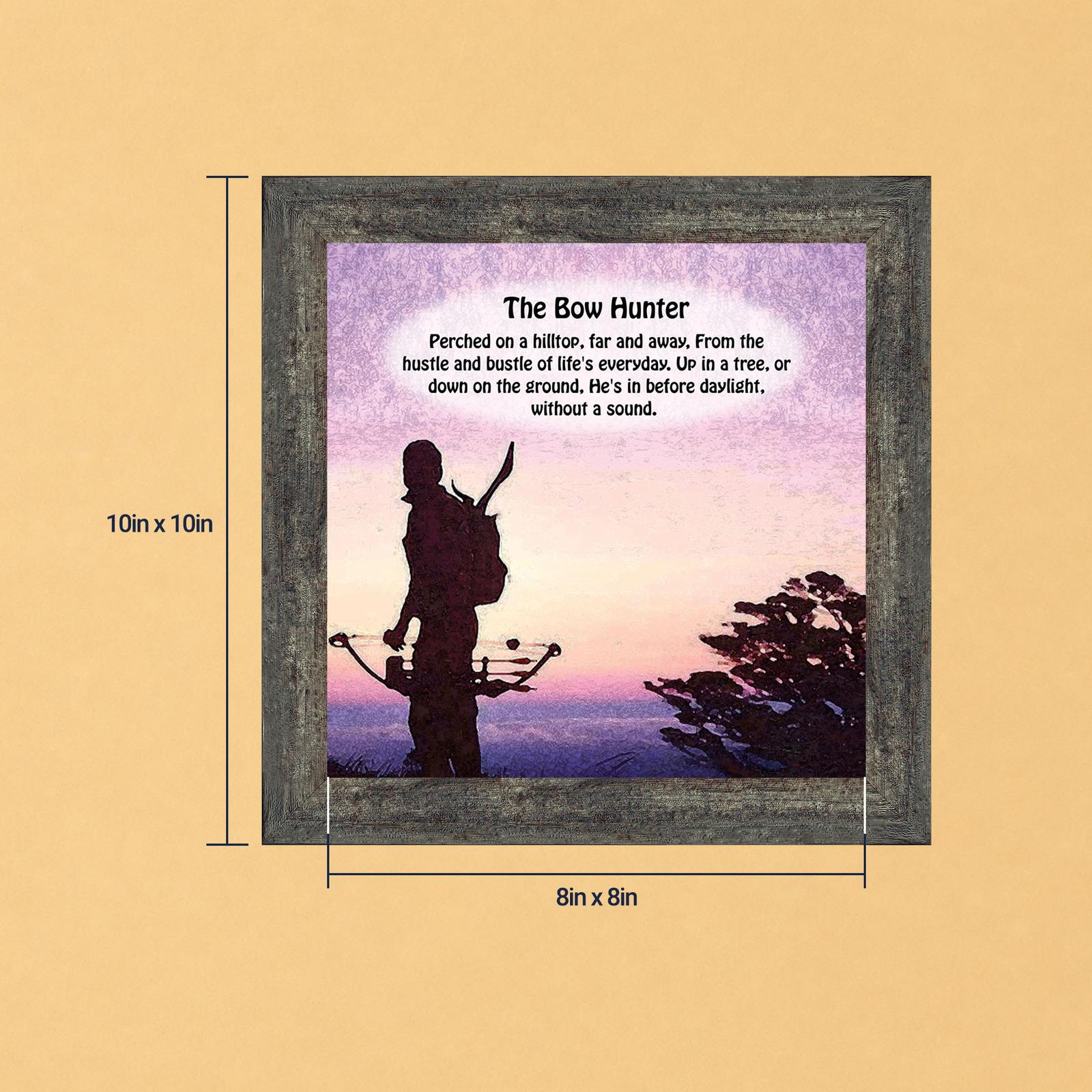 The Bow Hunter framed print - Bow Hunter Poem by Crossroads Home Decor