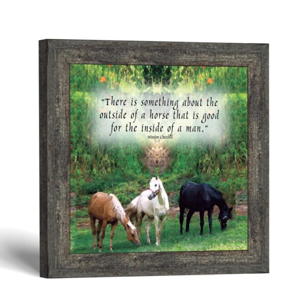 Horse quote framed wall art by Crossroads Home Decor