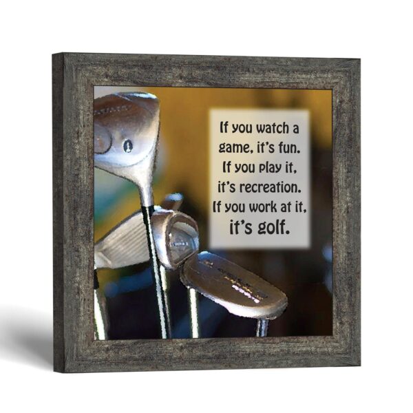 It's Golf framed print - Funny Golf Quote by Crossroads Home Decor