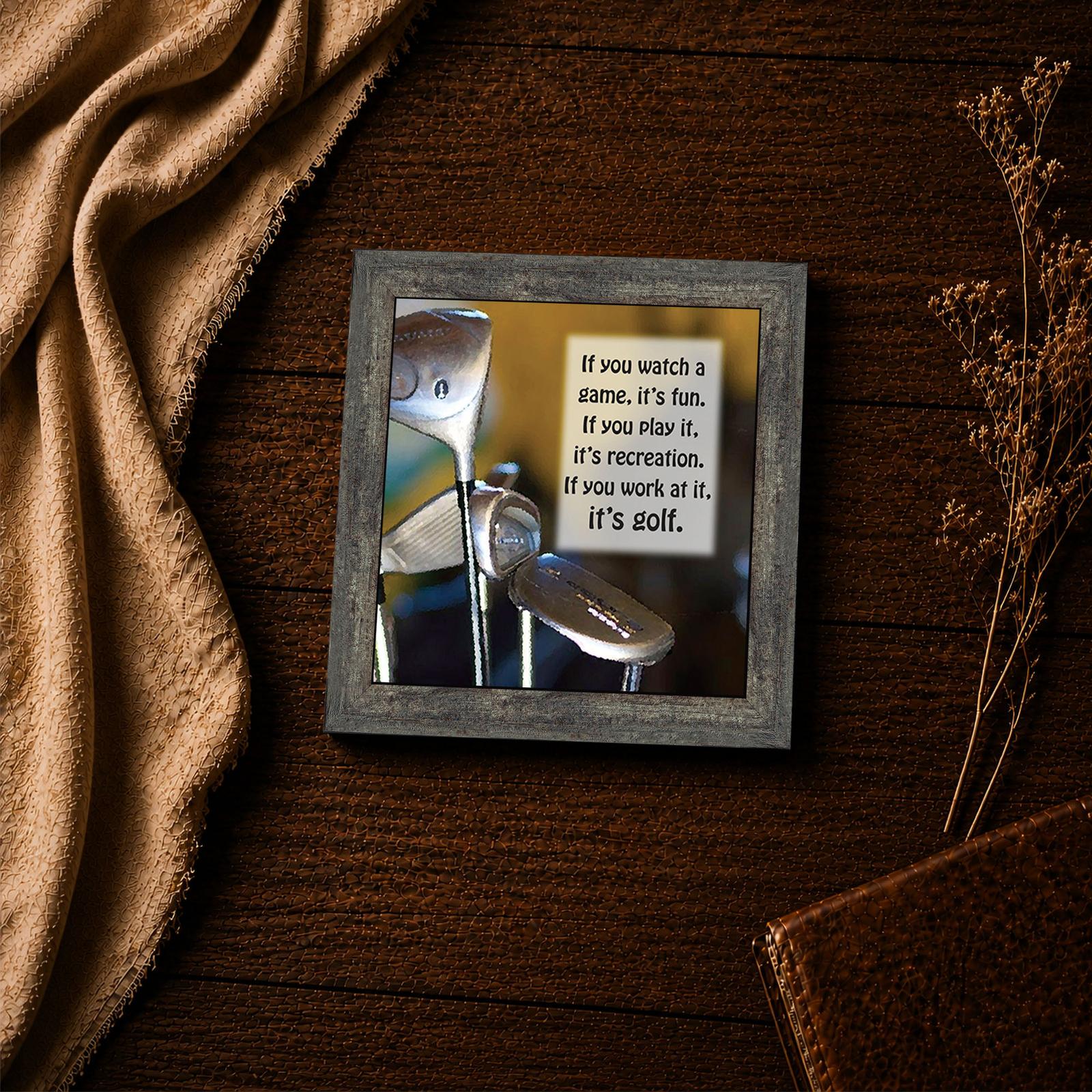 It's Golf close-up - funny golf quote framed print
