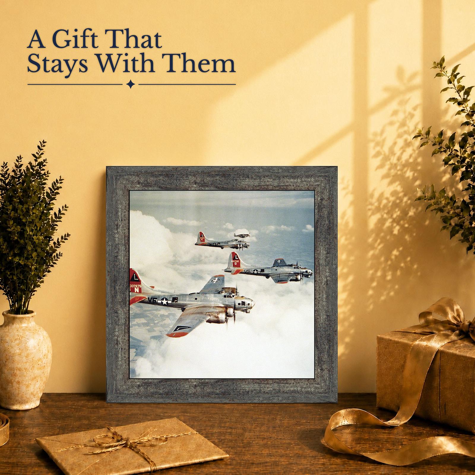 B-17 Flying Fortress gift - wall art for an Air Force veteran or WWII history buff