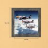 8516BW-8 P-51 Mustang formation framed print by Crossroads Home Decor