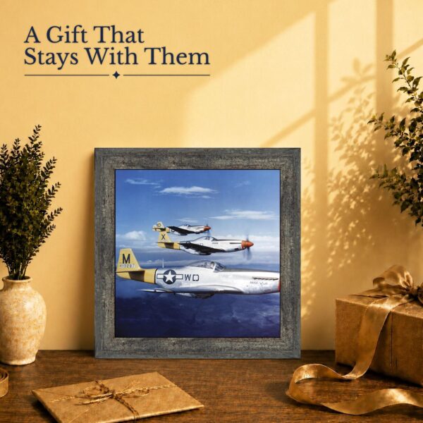 WWII fighter plane gift - framed print for a veteran, pilot or history buff