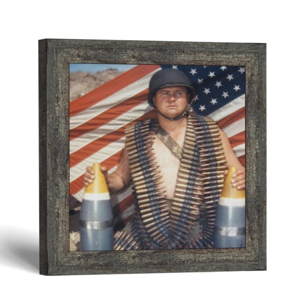 American soldier framed print - Armed and Ready by Crossroads Home Decor
