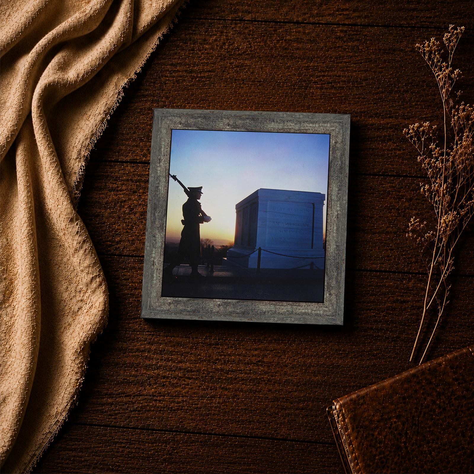 Marble inscription framed print - Tomb of the Unknown Soldier inspirational wall art